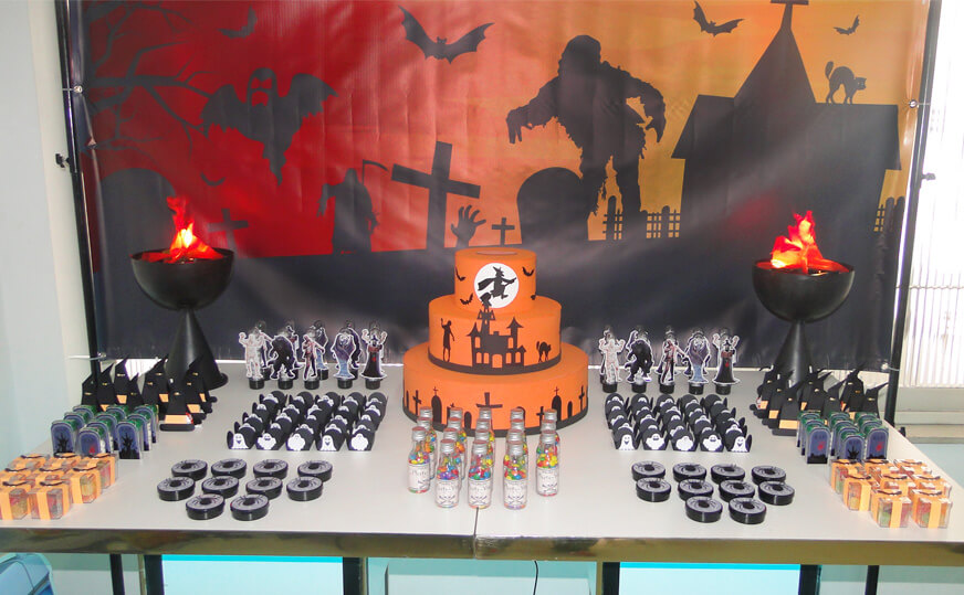 Decoração Halloween Terror SP — Montando Festa